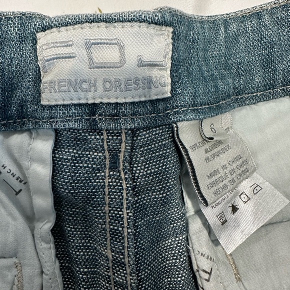 NWOT Women’s Sz: 6 FOJ Wide Leg Sailor Pant Jeans. Cuffed Wide Hem. Medium Wash - Picture 7 of 16